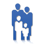 Family Silhouette Icon Family Silhouette Icon